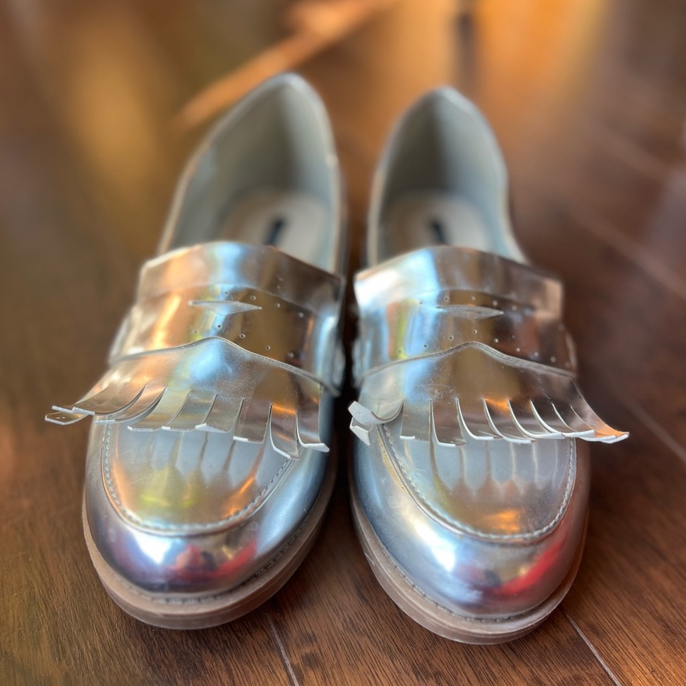 Forever 21 Silver Loafers